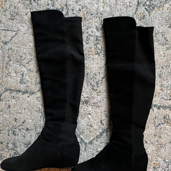 Stuart Weitzman Mainline black suede boots, size 5.5 - Picture 3 of 7